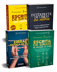 Capas dos livros do Box Libras Sem Travas