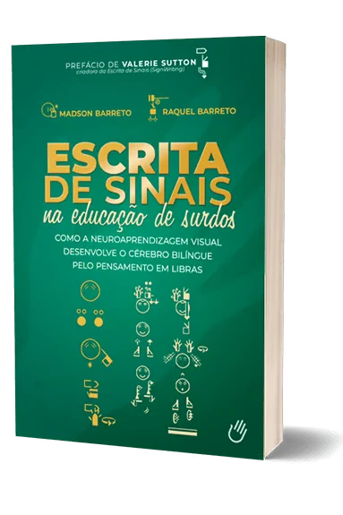 Capa de Escrita de Sinais na Educação de Surdos